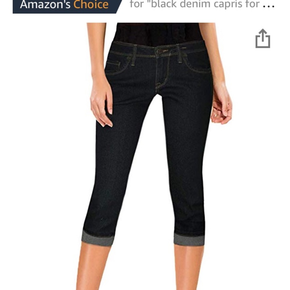 Black dress capris